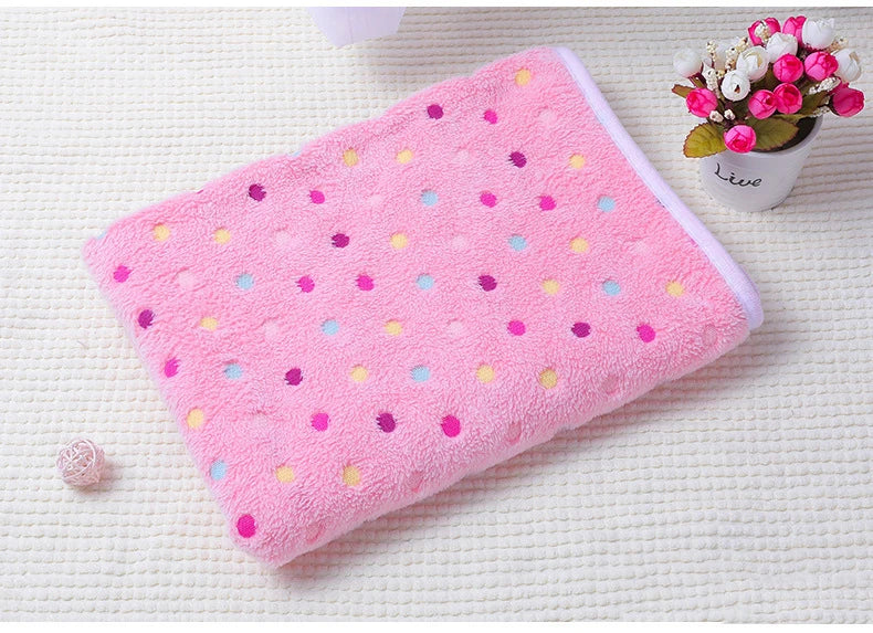 Soft and Fluffy High Quality Pet Blanket Cute Star Print