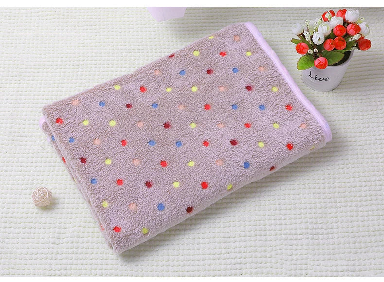 Soft and Fluffy High Quality Pet Blanket Cute Star Print