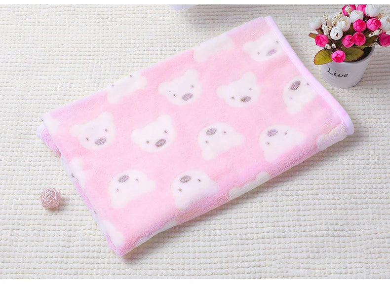 Soft and Fluffy High Quality Pet Blanket Cute Star Print