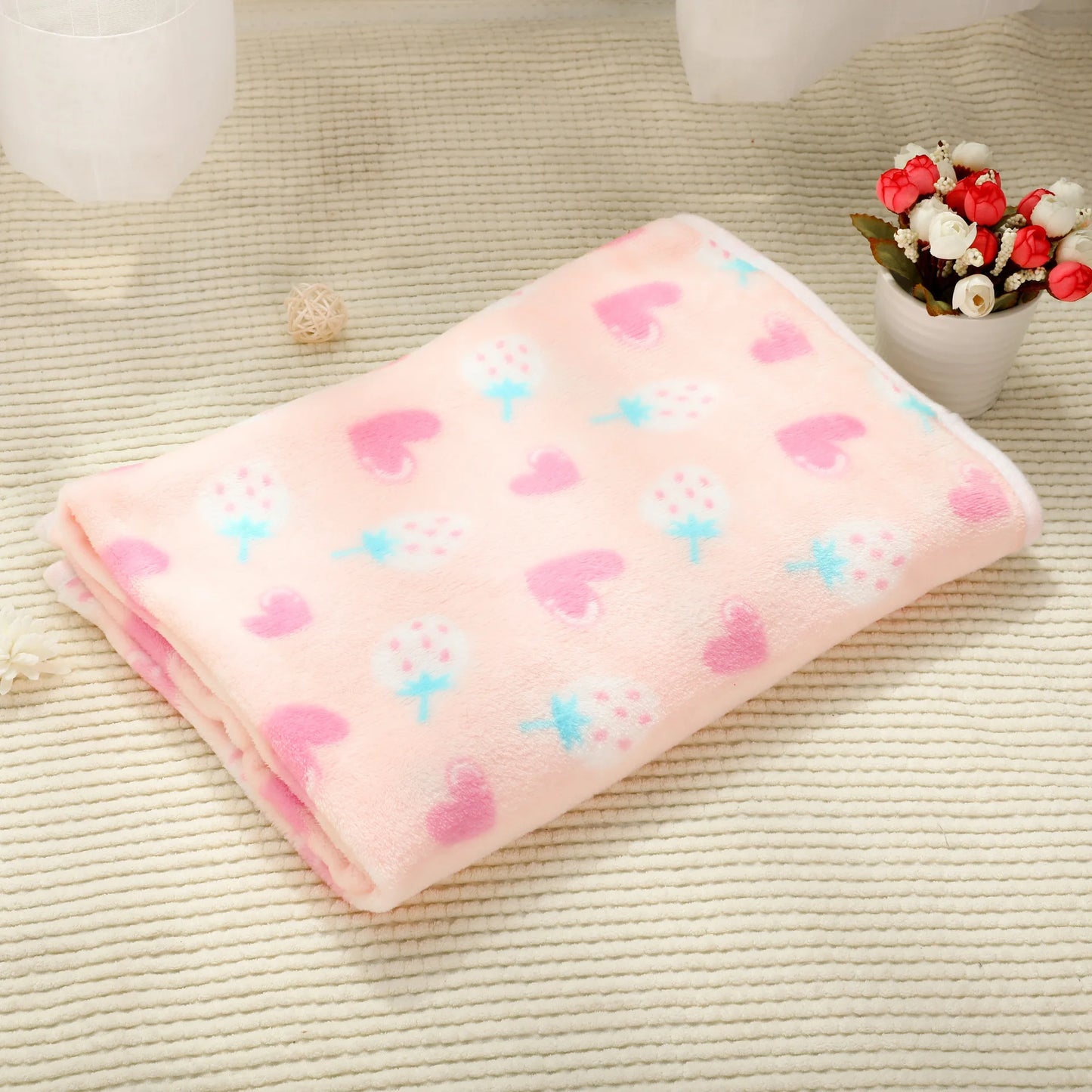 Soft and Fluffy High Quality Pet Blanket Cute Star Print