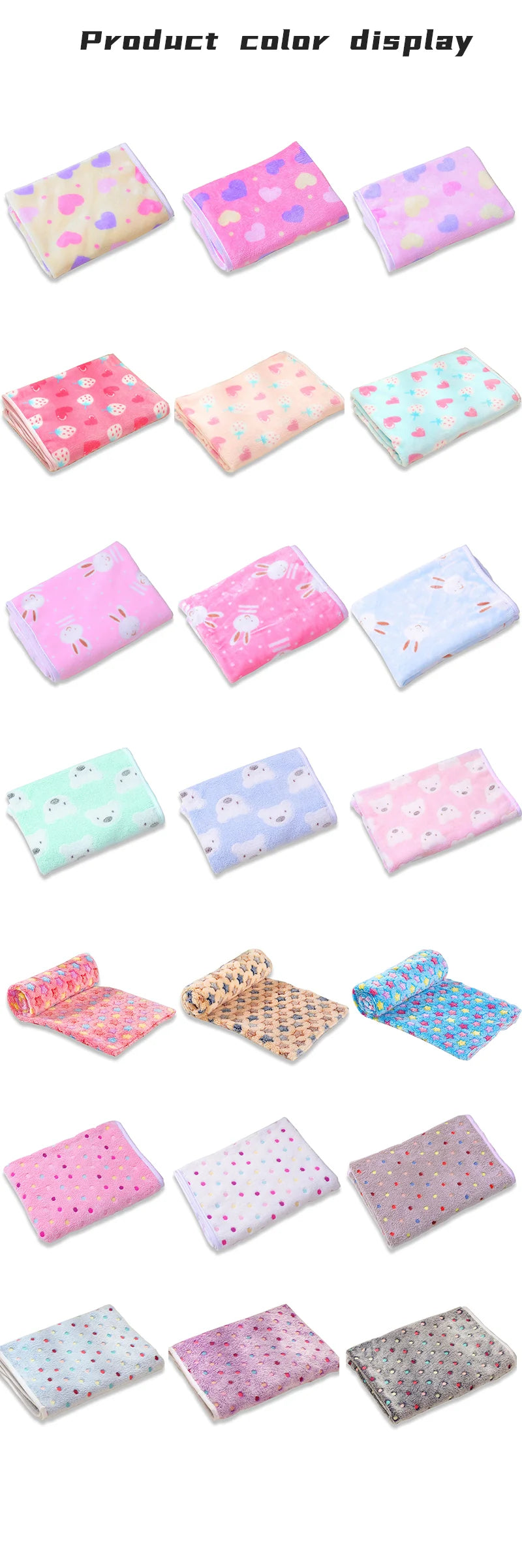 Soft and Fluffy High Quality Pet Blanket Cute Star Print