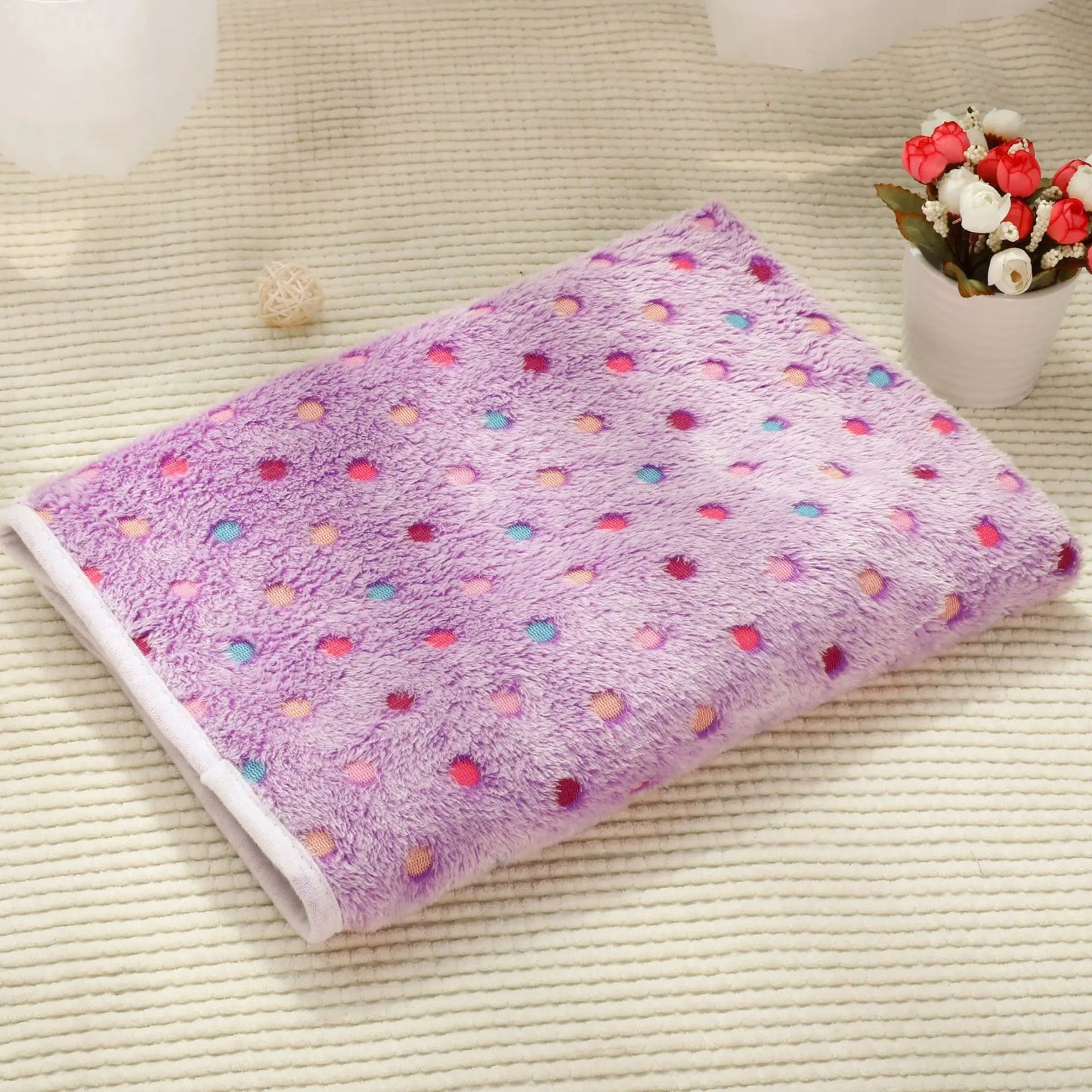 Soft and Fluffy High Quality Pet Blanket Cute Star Print