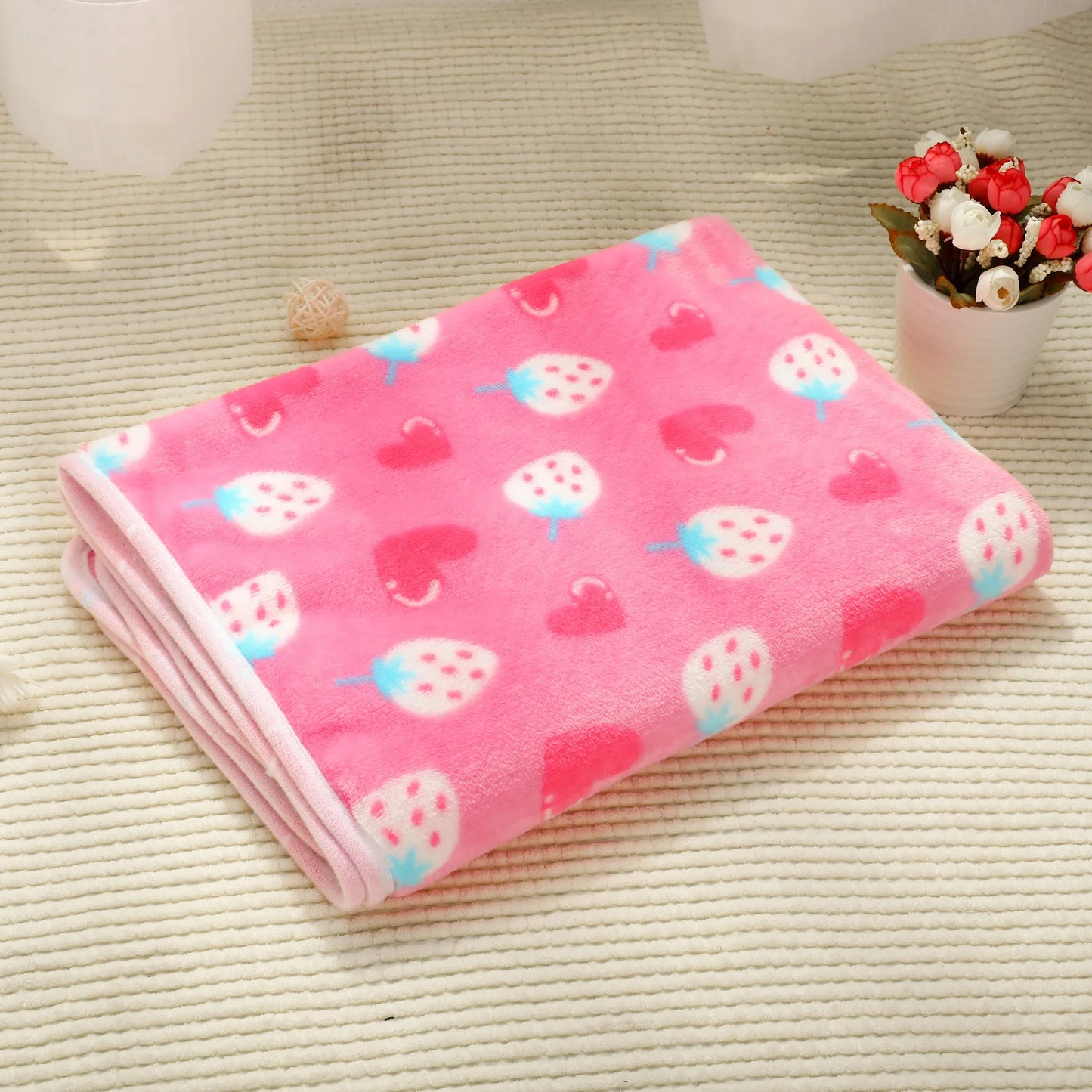 Soft and Fluffy High Quality Pet Blanket Cute Star Print