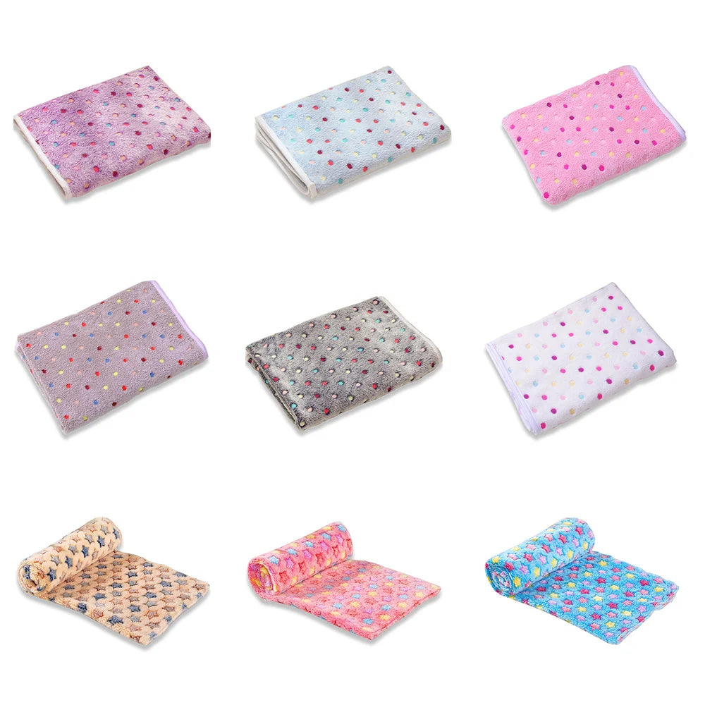 Soft and Fluffy High Quality Pet Blanket Cute Star Print