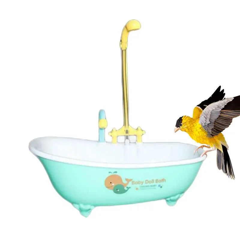 Parrot Automatic Bathtub Bird Shower Bathing Tub