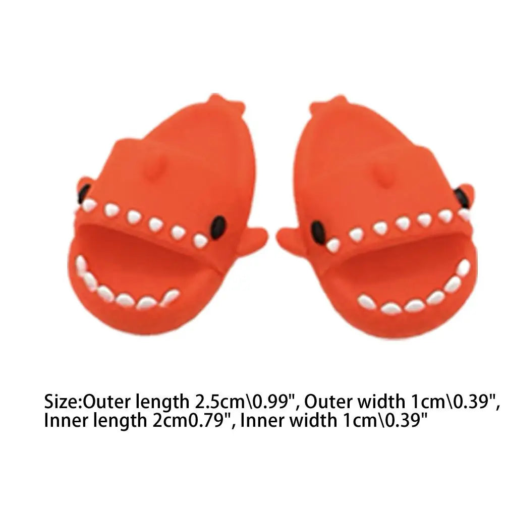 1pair Mini Shark Slipper For Small Pet