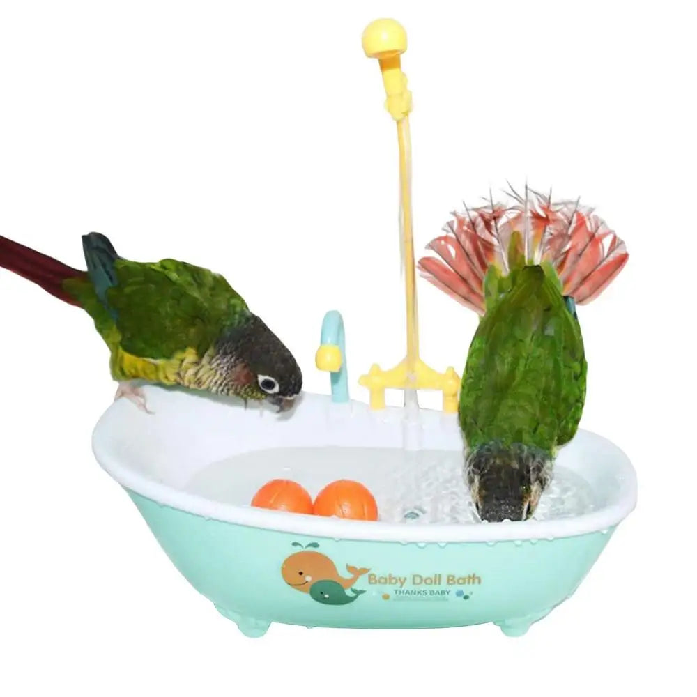 Parrot Automatic Bathtub Bird Shower Bathing Tub