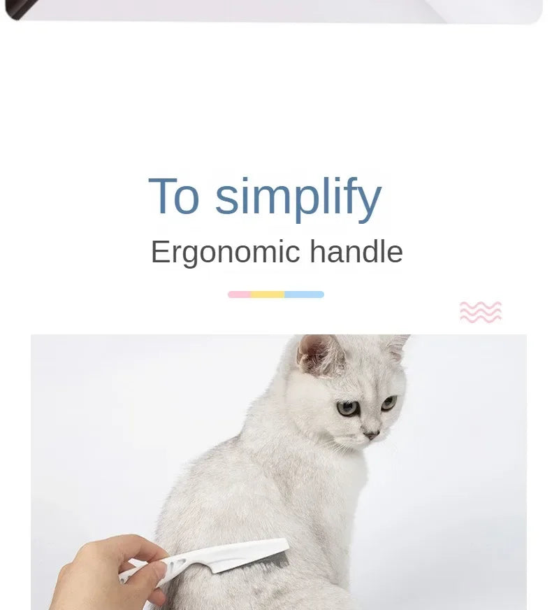 Cat white comb