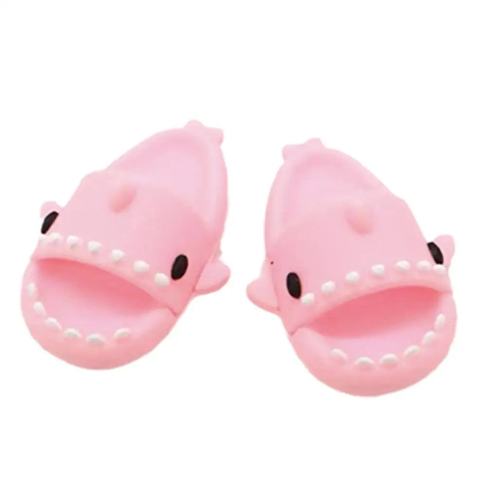 1pair Mini Shark Slipper For Small Pet