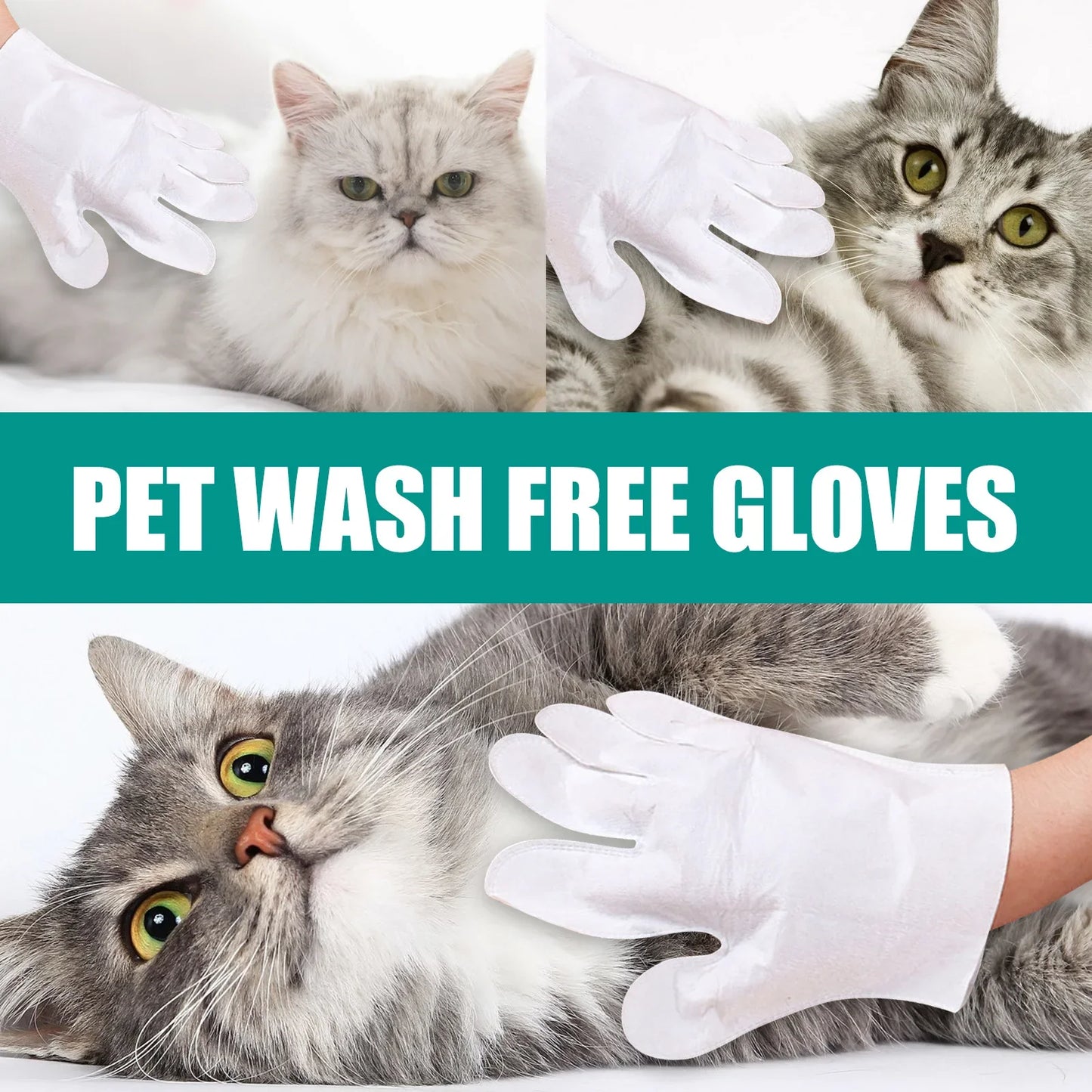 6pcs Pet Disposable Cleaning Gloves