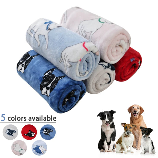 Soft Flannel Dog Bed Blanket