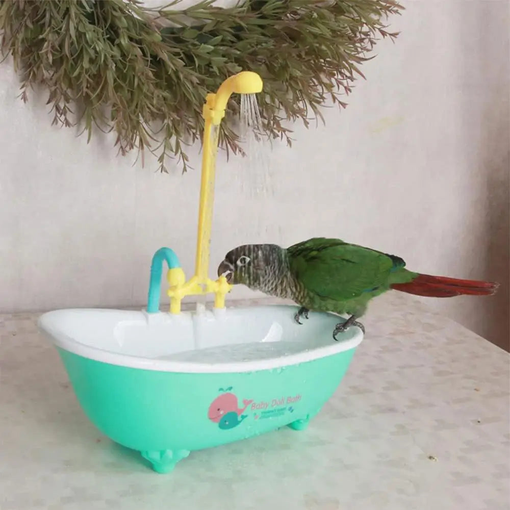 Parrot Automatic Bathtub Bird Shower Bathing Tub